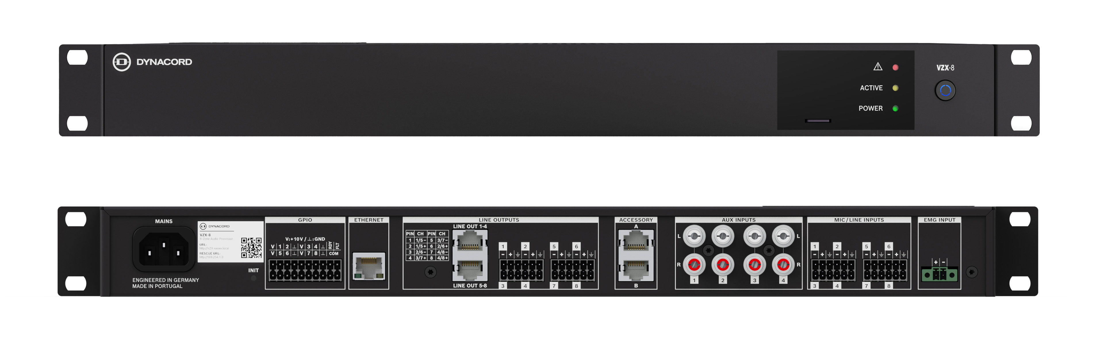 Osmizónový audio procesor VZX-8 Osmizónový audio procesor VZX-8